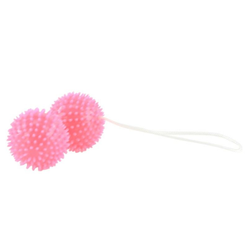 Deep Pleasure Pink Textured Balls 3.6cm