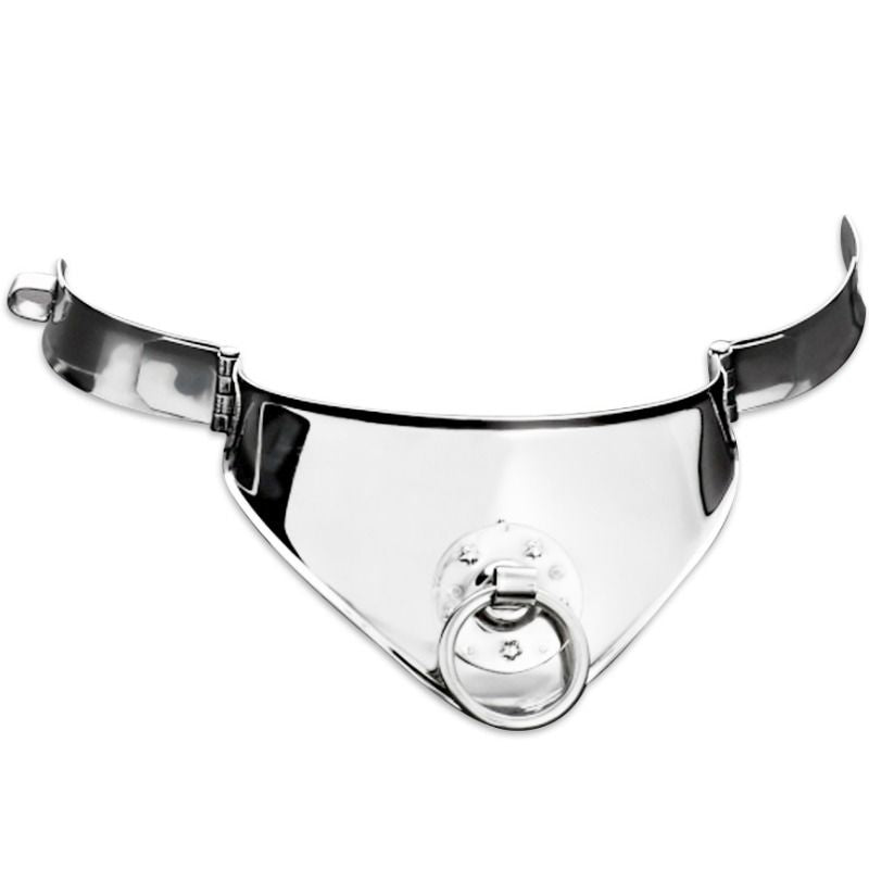 12.5 cm restraint collar with ring and padlock