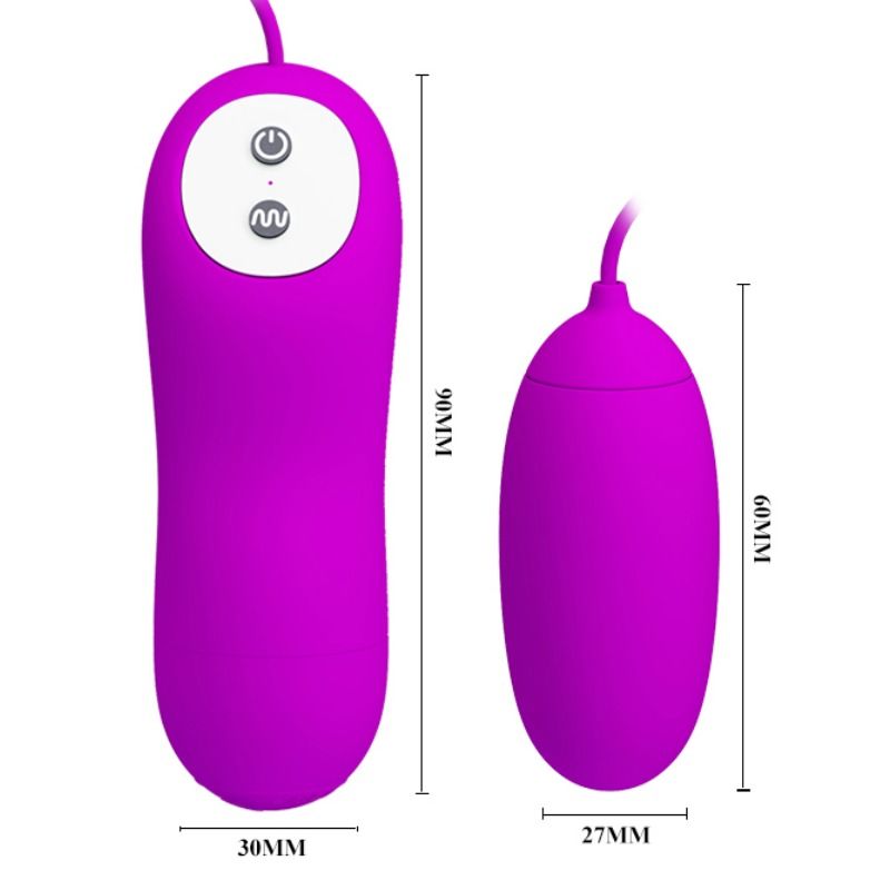 Œuf Vibrant Eunice Double Stimulation 12 Modes Silicone - Pretty Love