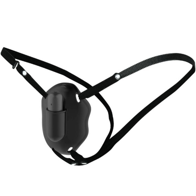 Strap on with vibrating bullet casing