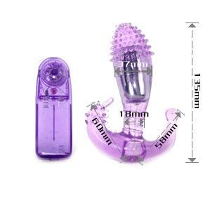 Vaginal and anal stimulator with vibration