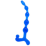 Blue bendy twist anal balls