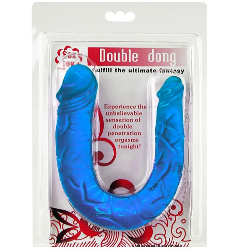 Double dong double dildo blue