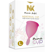 Pink menstrual cup - size L