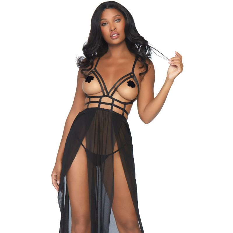 Maxi cage dress and thong s/m