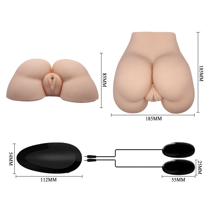 Realistic Vagina and Anus with Vibration Position 5
