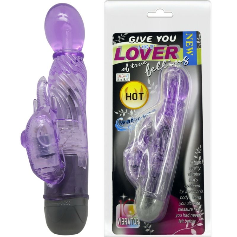 Offer you a kind of lover vibrator with lilac rabbit 10 modes
