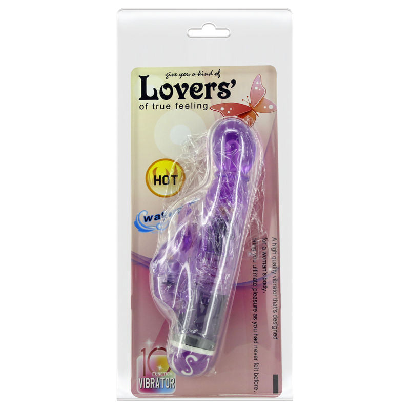 Multi-speed vibrator with lilac stimulator