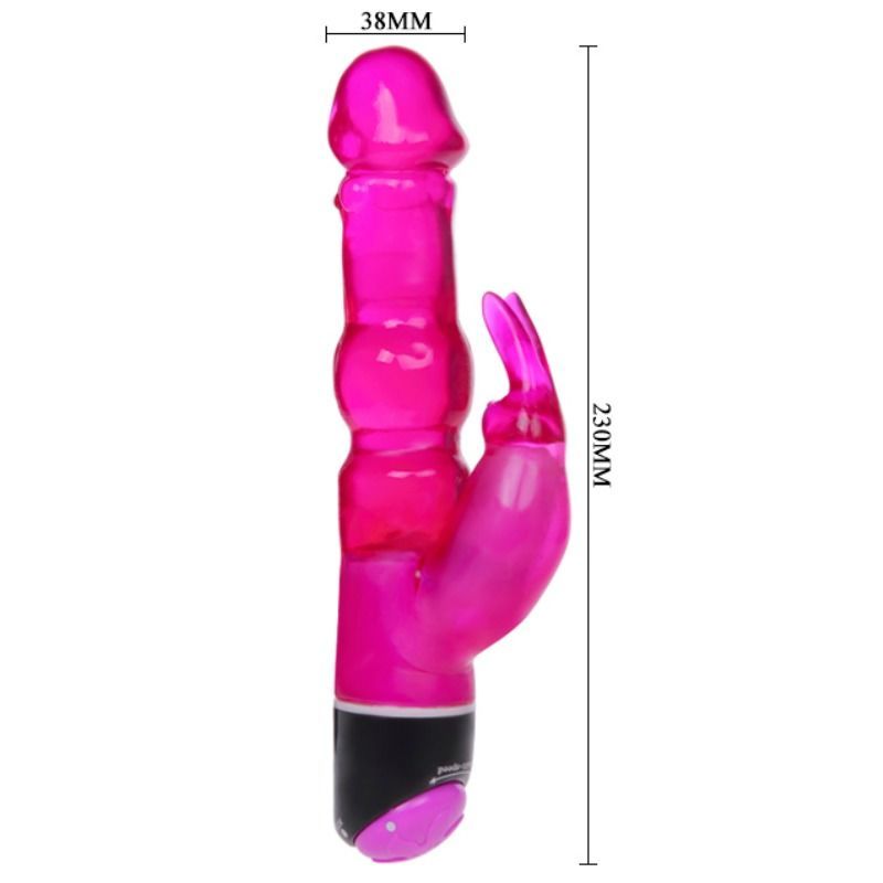 Fantasy Waves of Pleasure Vibrator with Lilac Rabbit 23 cm