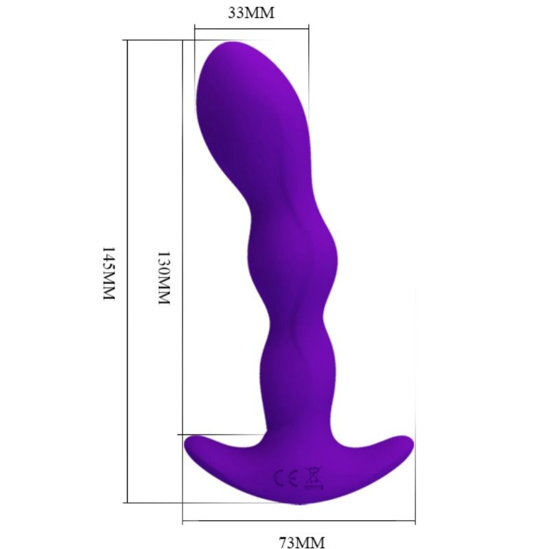 Anal massager 12 vibration modes lilac