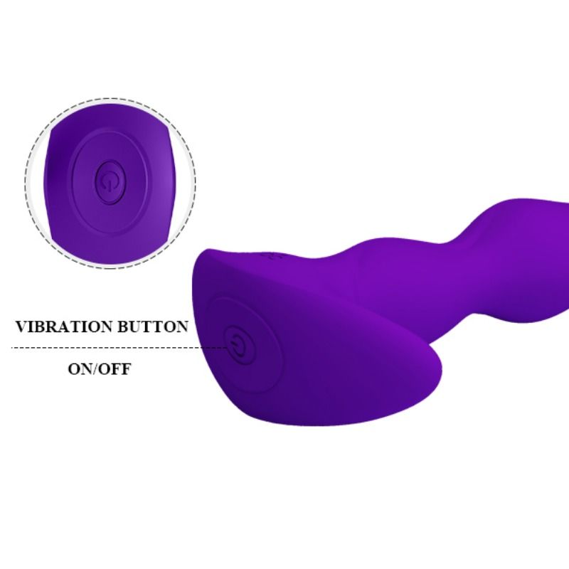 Anal massager 12 vibration modes lilac