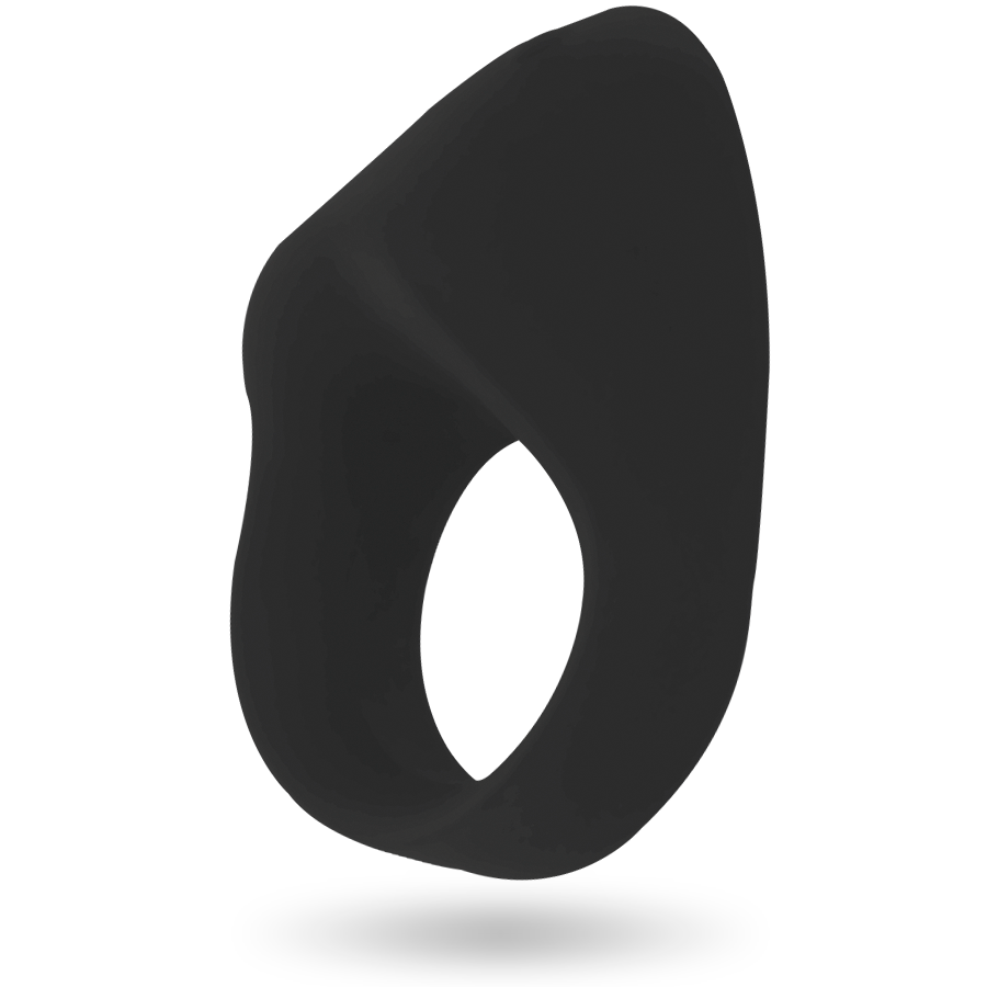 Black rechargeable vibrating ring oto