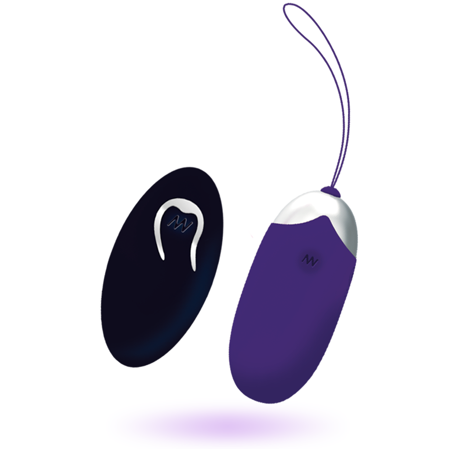 Flippy II Vibrating Egg with Remote Control Purple