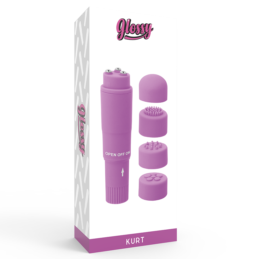 GLOSSY - KURT PURPLE POCKET MASSAGER