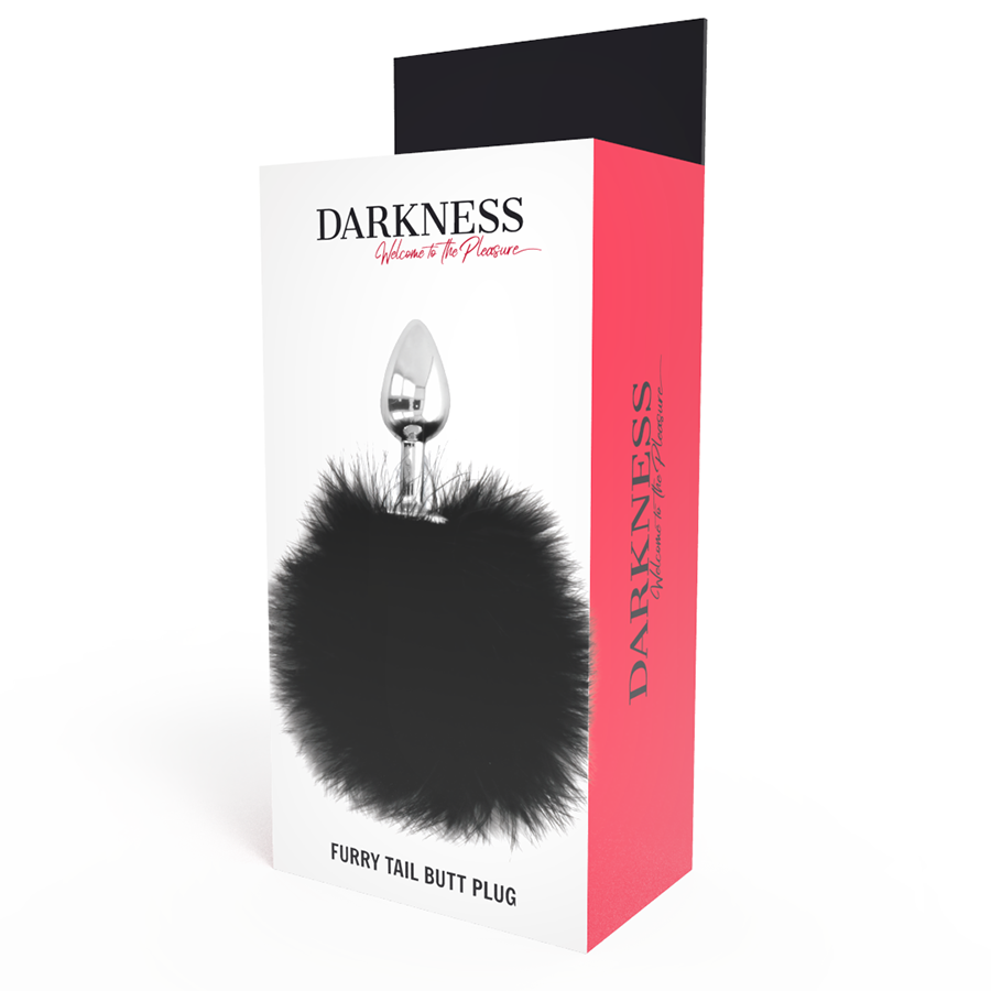 DARKNESS - EXTRA ANAL PLUG WITH 7 CM BLACK TAIL