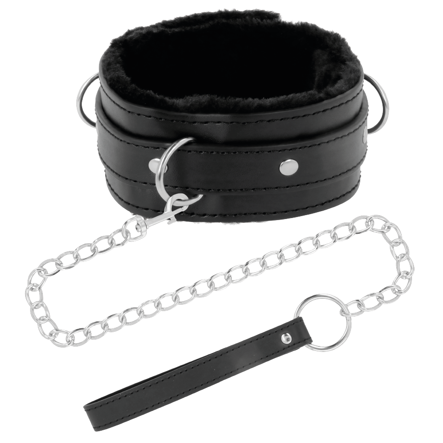 Comfortable posture collar with leather chain