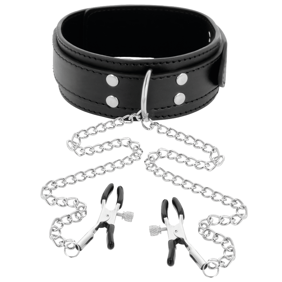 Black nipple clamp collar