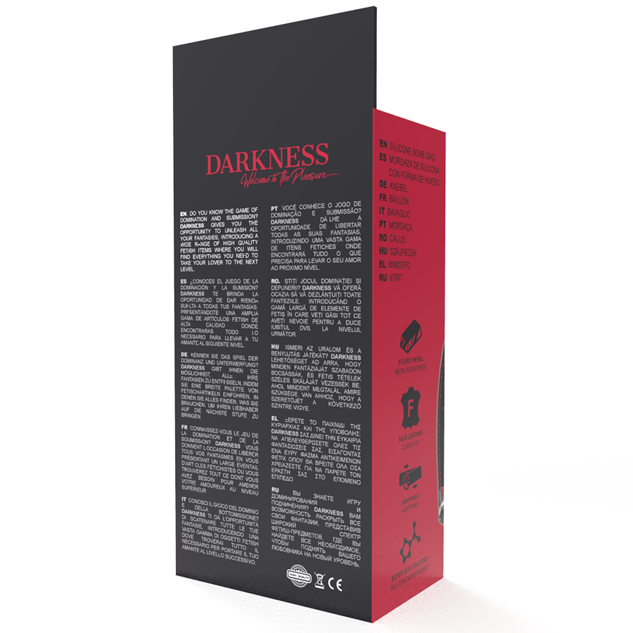 DARKNESS - BLACK SILICONE GAGG