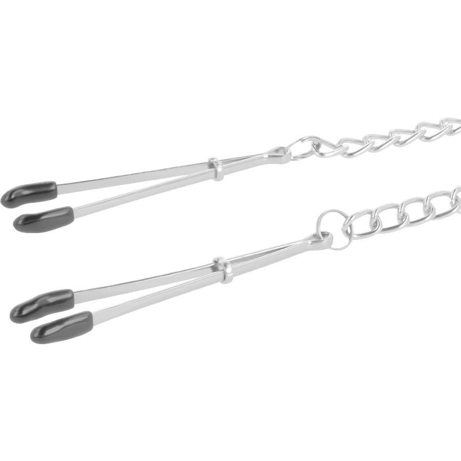 Adjustable metal nipple clamps