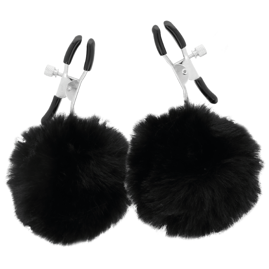 Nipple clamps with pom poms 1