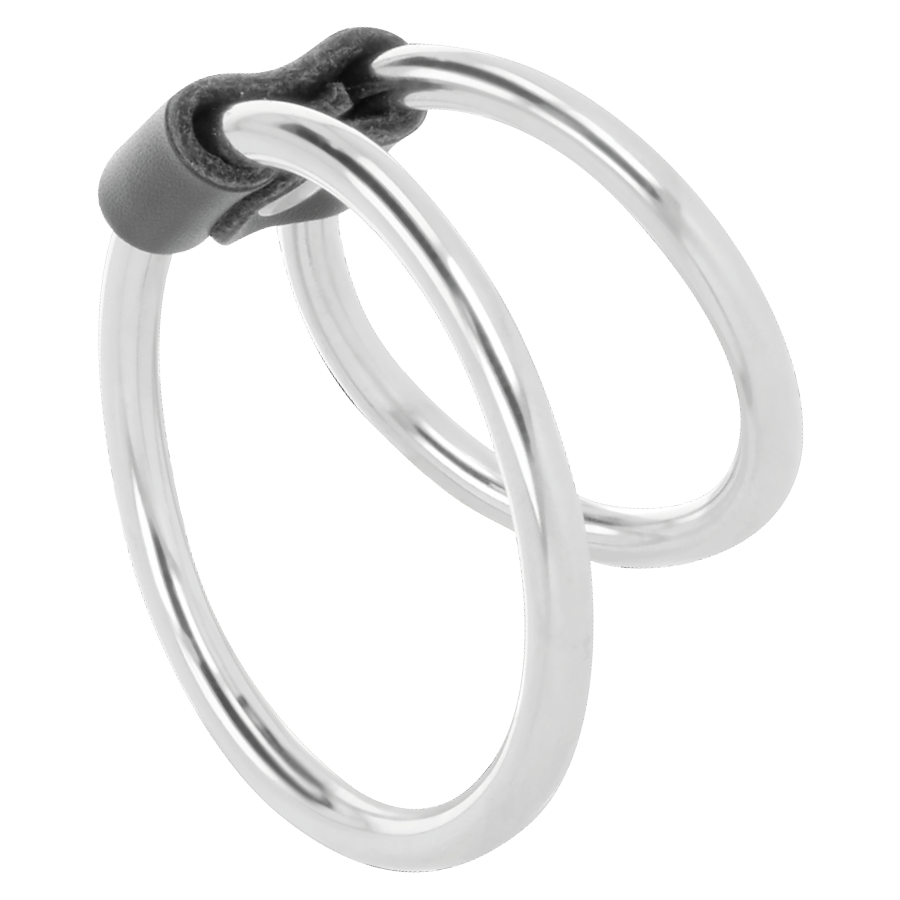 Double metal penis ring