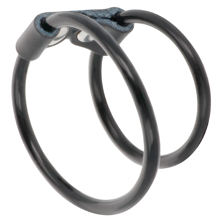 Flexible double penis ring