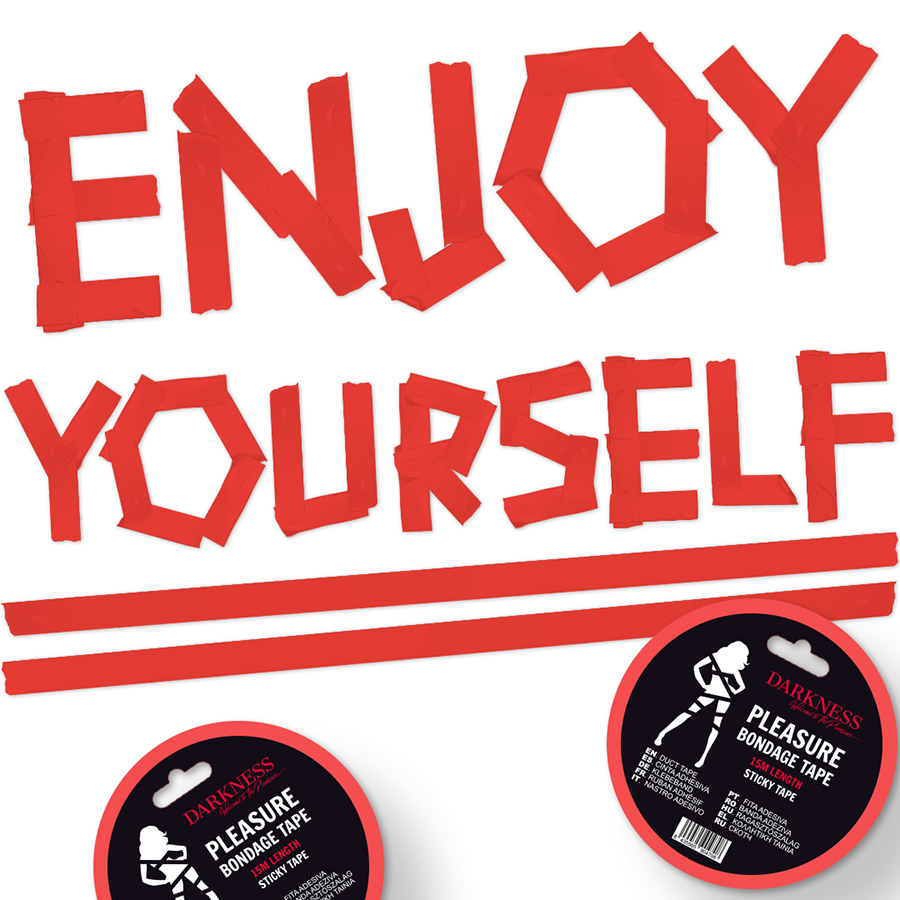 Red bondage tape 15m