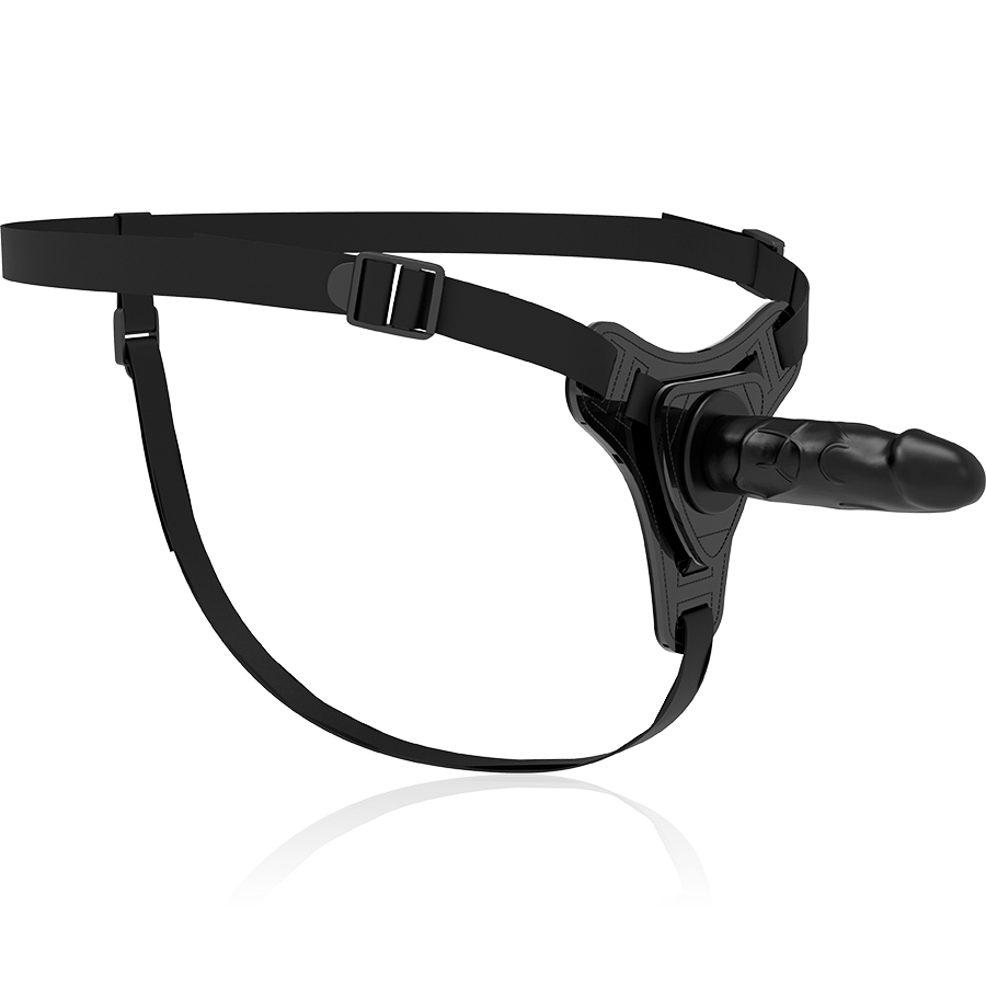 Realistic black silicone 15 cm