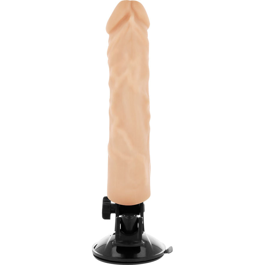 BASECOCK - REALISTIC VIBRATOR WITH REMOTE CONTROL, BLACK, 21 CM -O- 4 CM