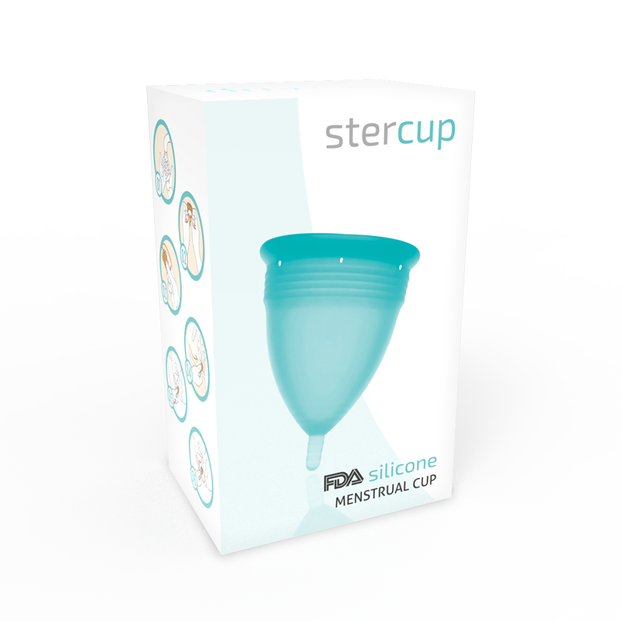 Aquamarine FDA Silicone Menstrual Cup - Size S