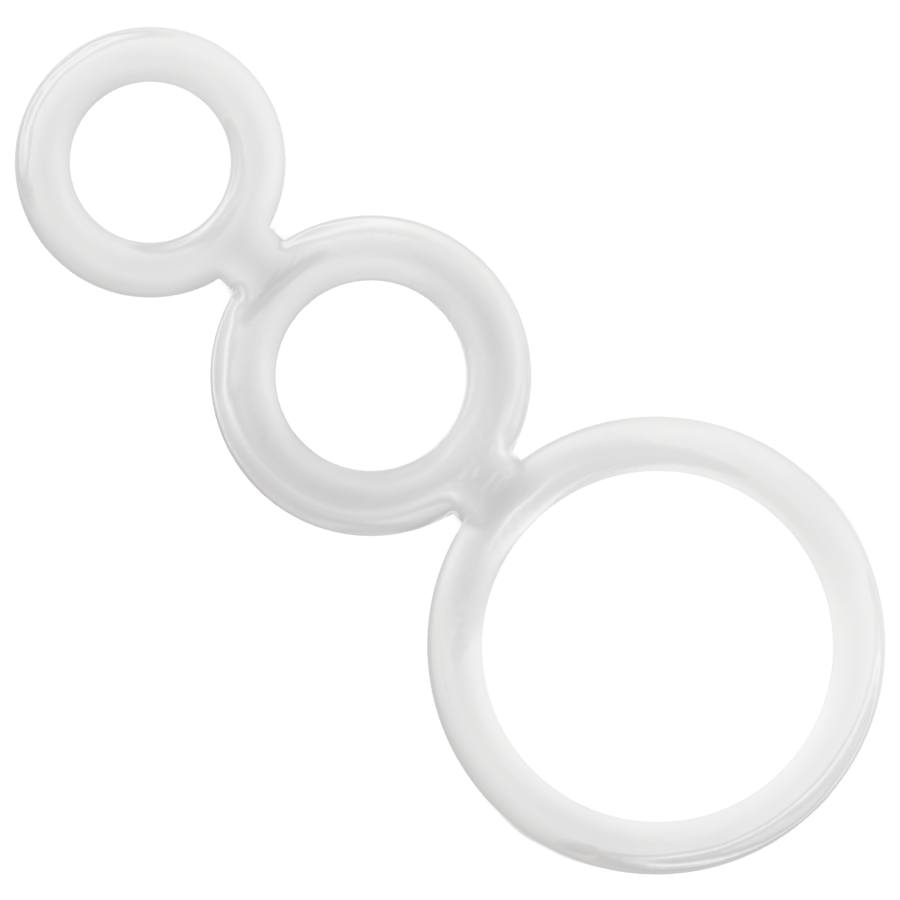 Transparent penis ring set