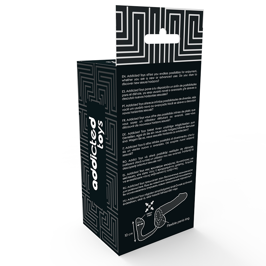 Anal plug with black penis ring