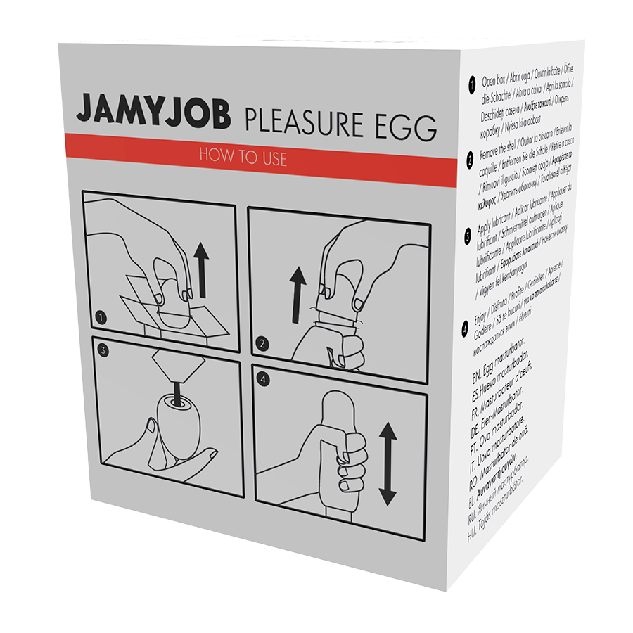 Egg masturbator red discreet edition