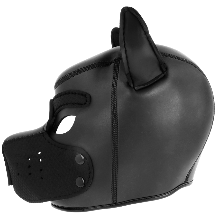 Neoprene dog mask with removable muzzle l