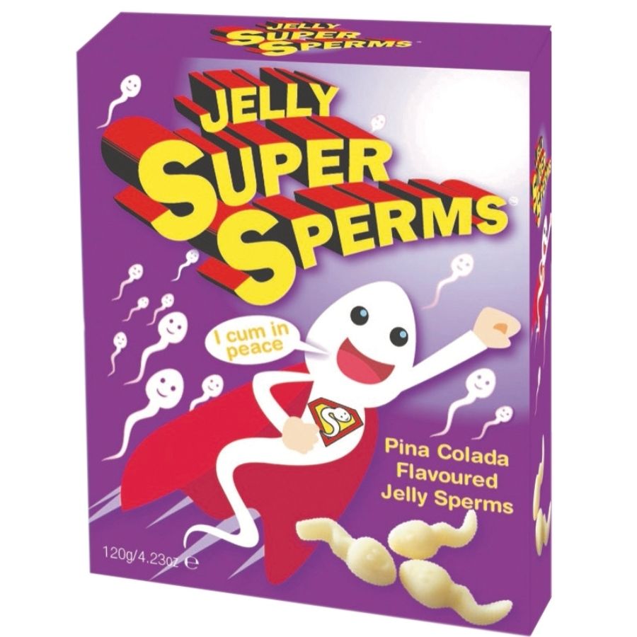 Jelly super sperm gummies sperm shape 120 gr