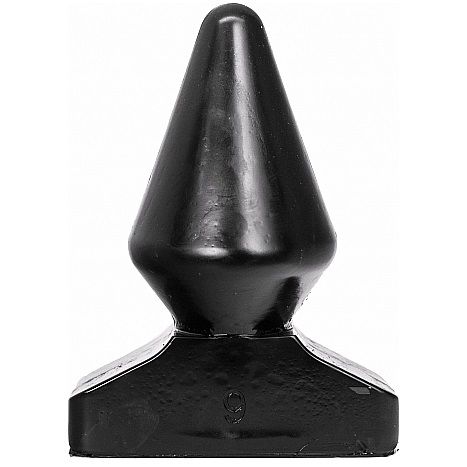 Plug Anal Conique  5 Tailles Grand Format PVC Étanche - All Black