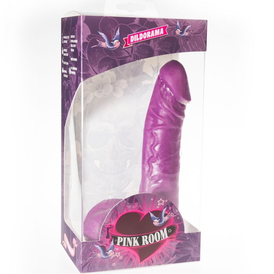 PINK ROOM - EBAN REALISTIC PURPLE DILDO 19 CM