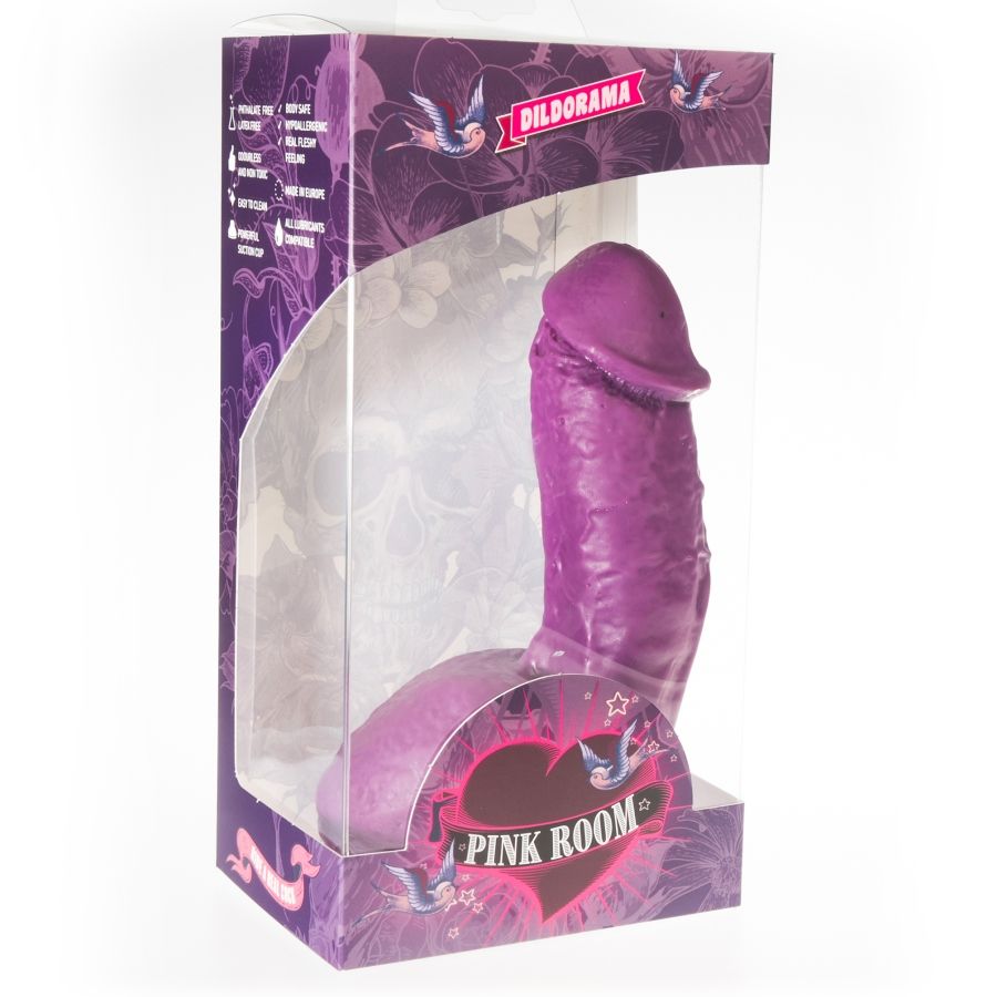 Elian realistic purple dildo 17.5 cm