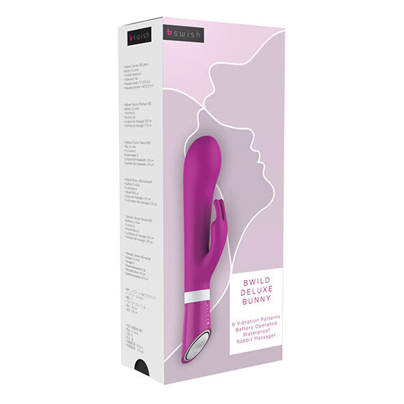 Bwild deluxe bunny rabbit vibrator raspberry