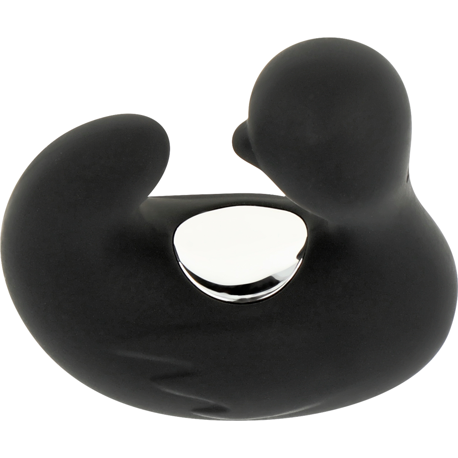BLACK&amp;SILVER - REFILLABLE SILICONE DUCK DICE STIMULATING DUCKYMANIA