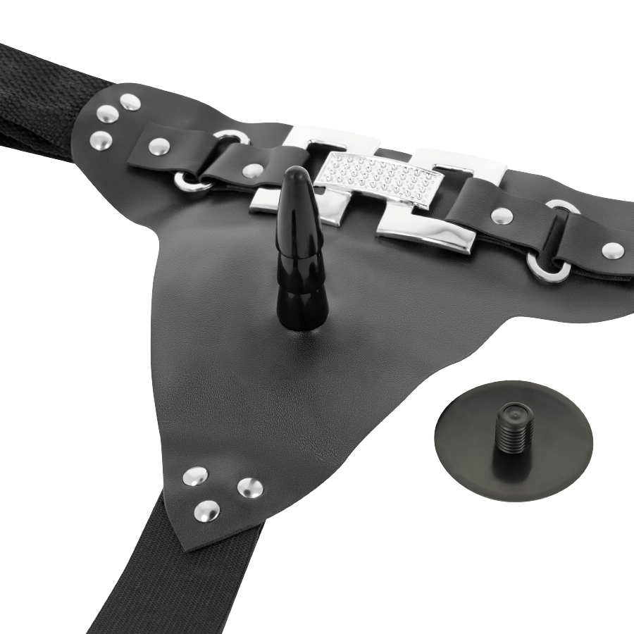 Deluxe harness with realistic vibration 18 x 4.5cm