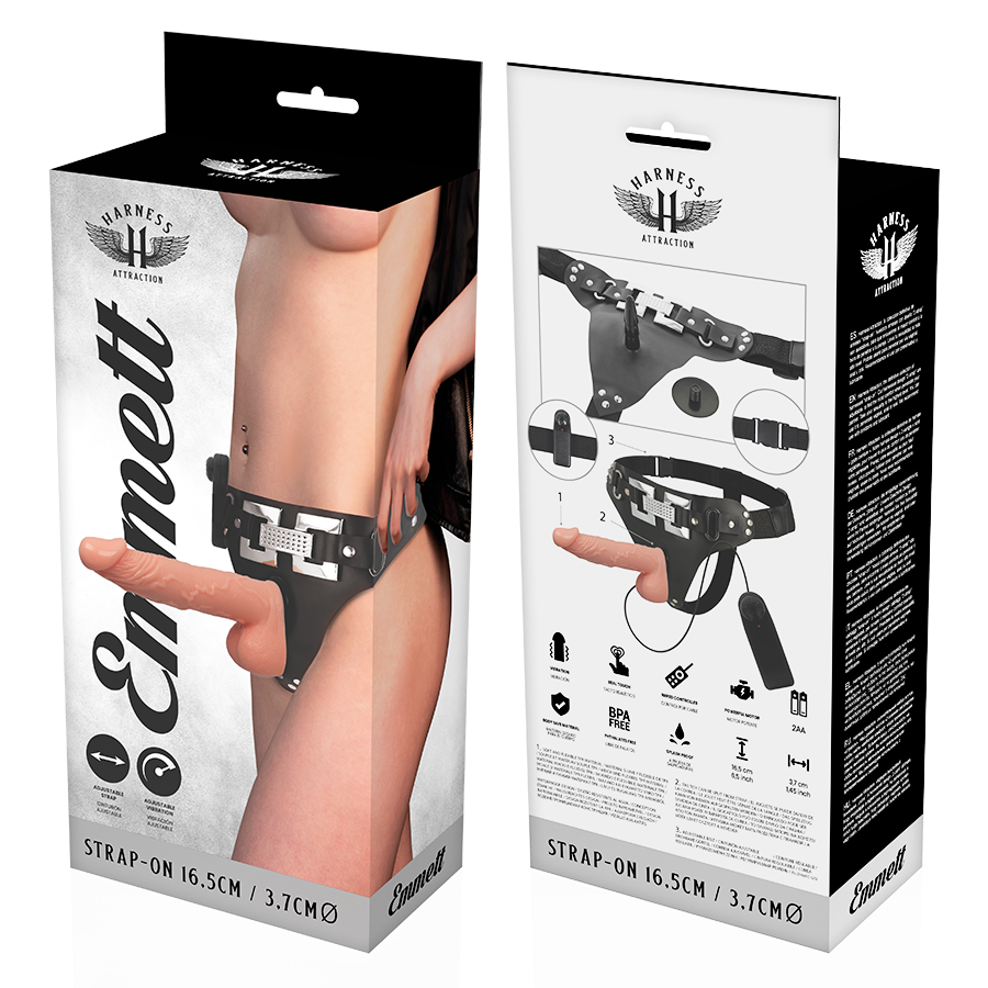 Harness Attraction - Renes Emmett Realistic Vibrator 16.5 cm -0- 3.7 cm