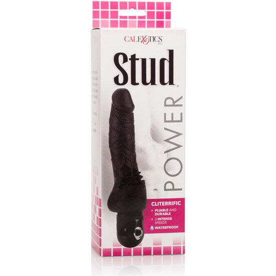 Black power stud cliterrific vibrator