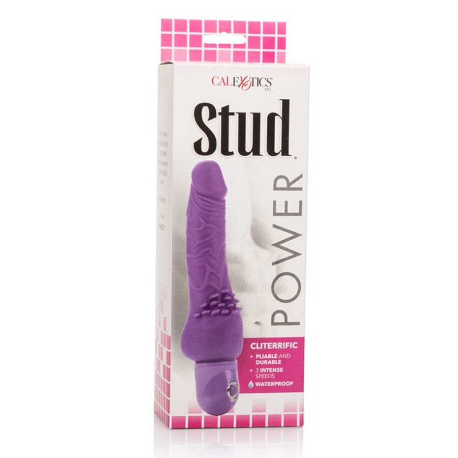 Purple power stud cliterrific vibrator