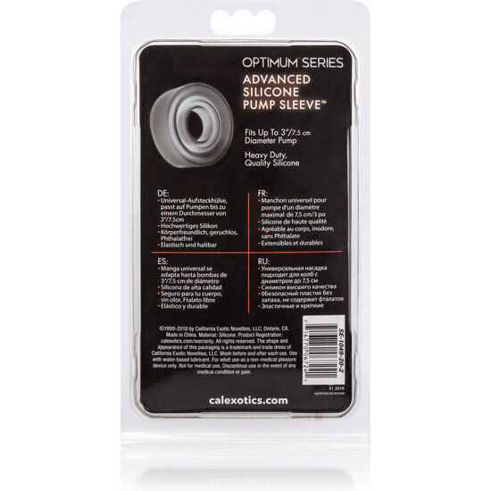 Black adv silicone pump sleeve