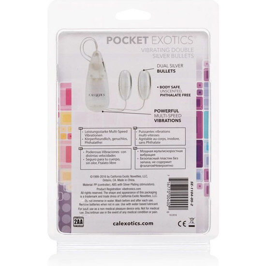 CALEXOTICS - SILVER DUO VIBRATING BALLS