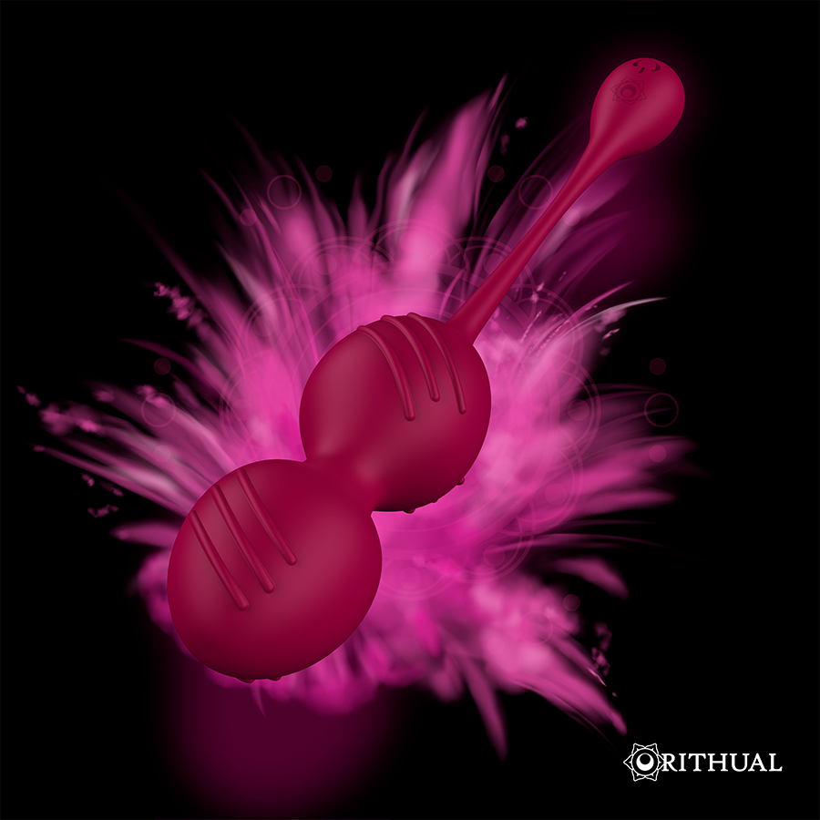 RITHUAL - RECHARGEABLE VIBRATING KEGEL BALLS NISHA ORCHID