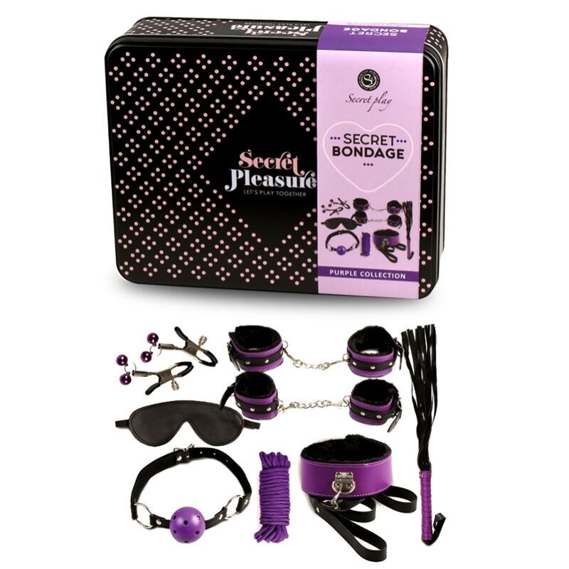 Bdsm set 8pcs purble / black.