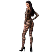 Woman bs077 bodystocking one size black