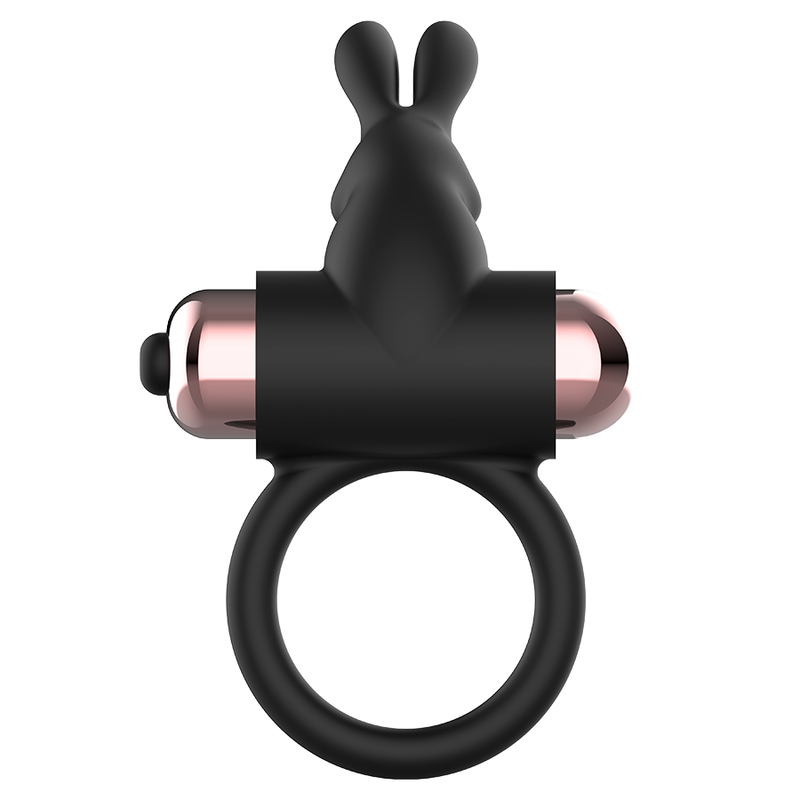 Cockring with black/gold vibrator